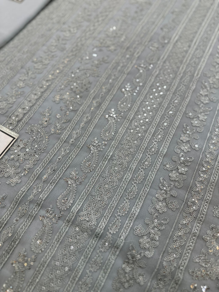 Azure Chiffon Suit-Aarasta