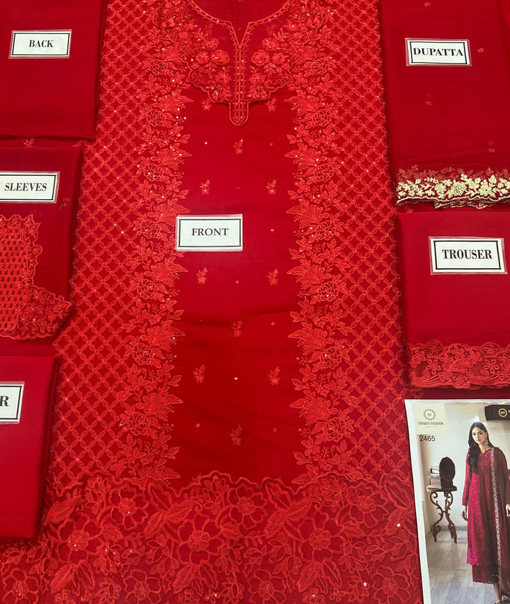 Azure Chiffon Suit-Aarasta