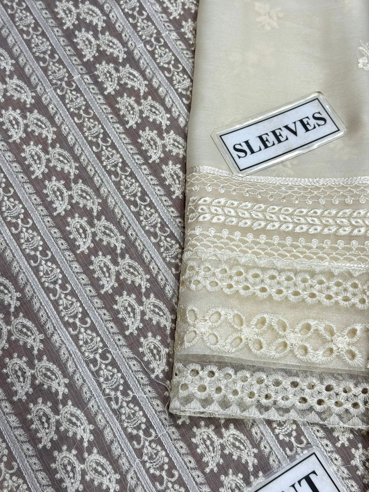 Azure Chiffon Suit-Aarasta