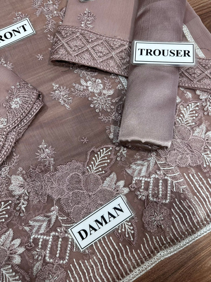 Azure Chiffon Suit-Aarasta