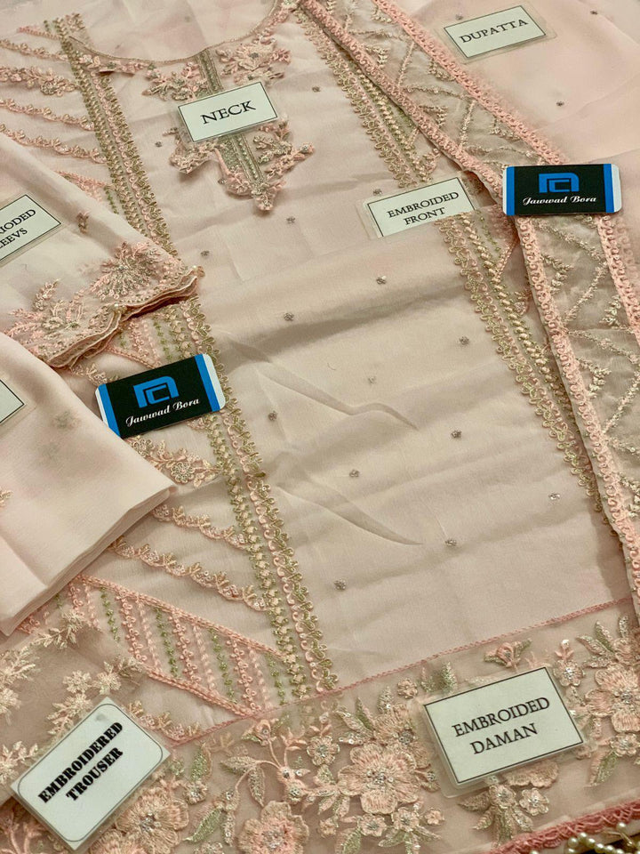 Azure Chiffon Suit-Aarasta