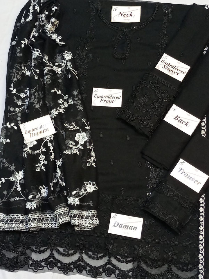 Azure Chiffon Suit-Aarasta