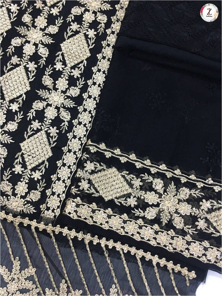 Azure Chiffon Suit-Aarasta