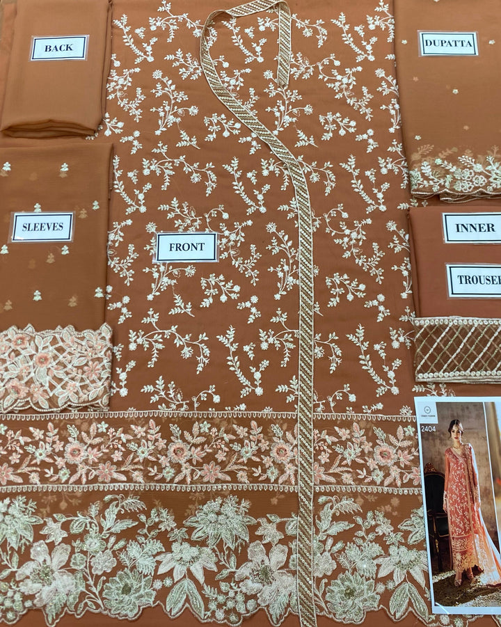 Azure Chiffon Suit-Aarasta