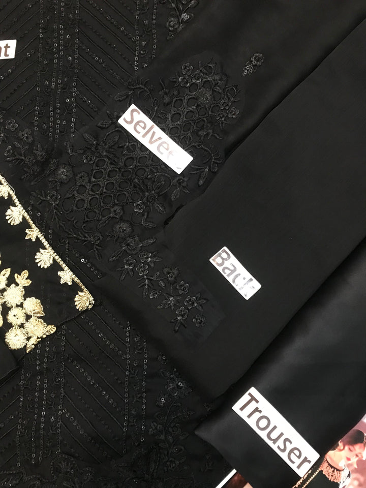 Azure Chiffon Suit-Aarasta