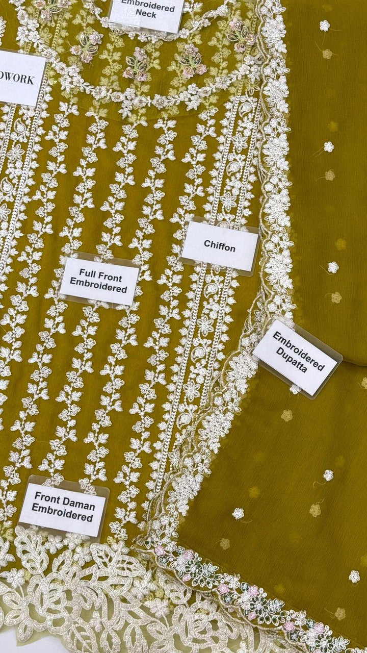 Azure Chiffon Suit-Aarasta