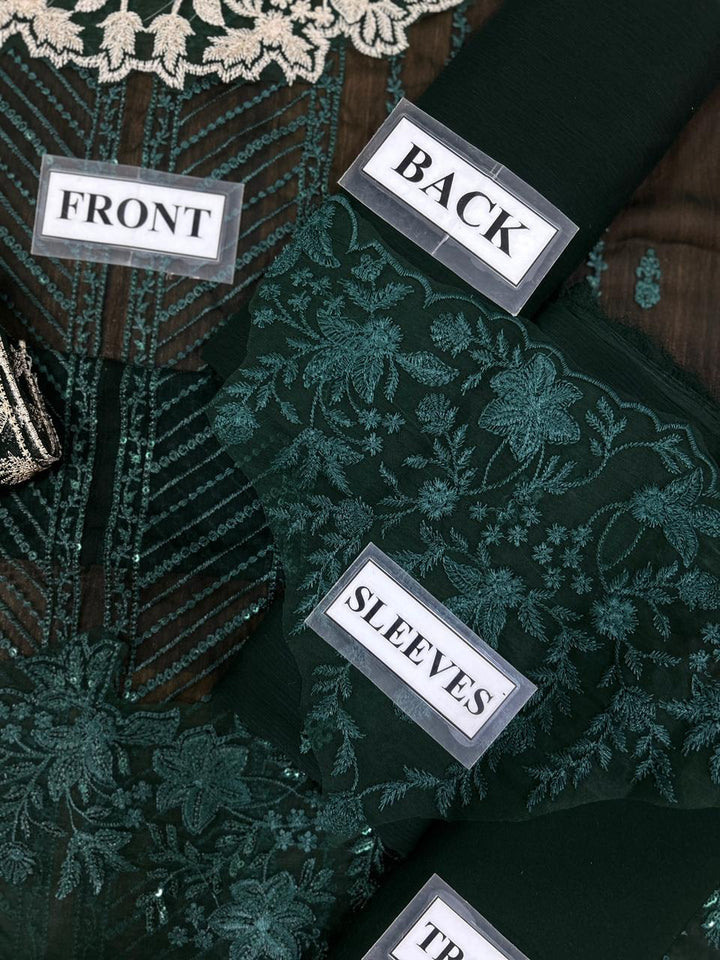 Azure Chiffon Suit-Aarasta