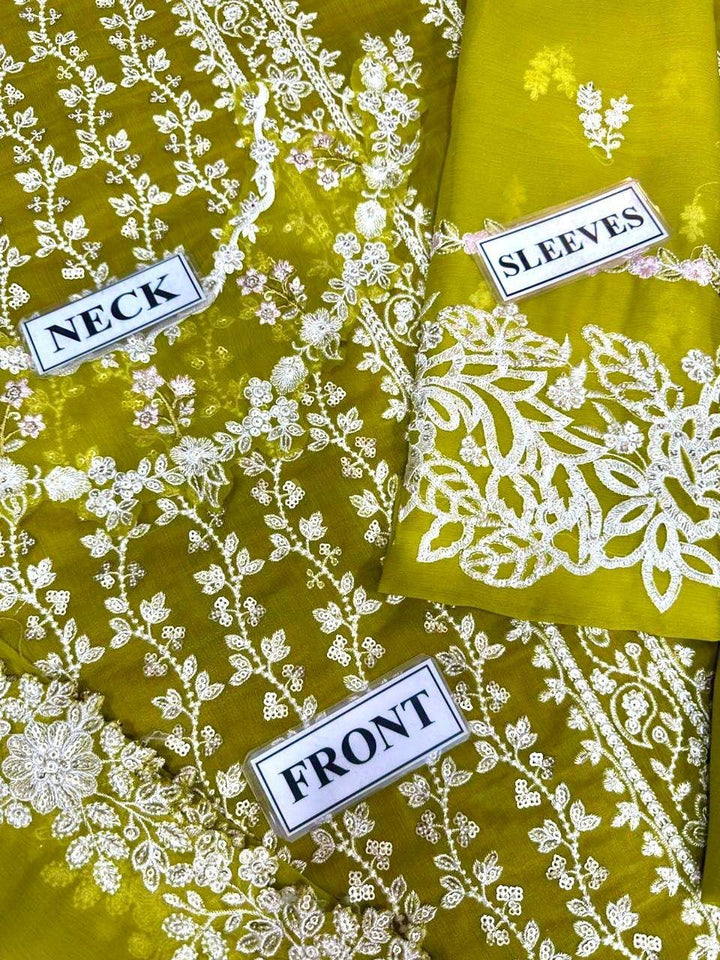 Azure Chiffon Suit-Aarasta