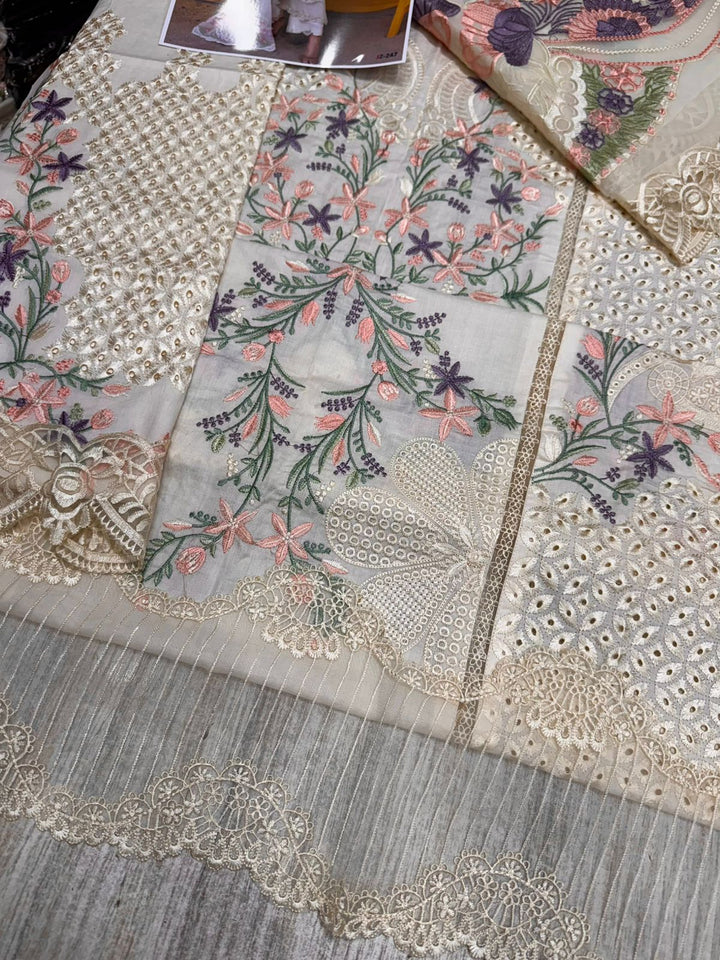 Azure Chiffon Suit-Aarasta