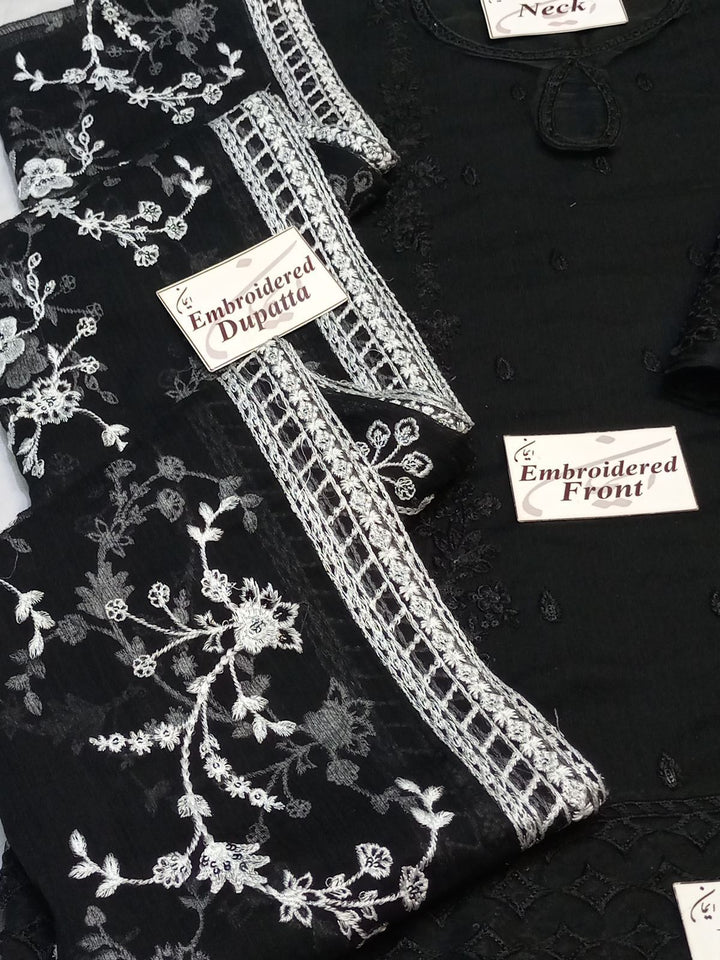 Azure Chiffon Suit-Aarasta