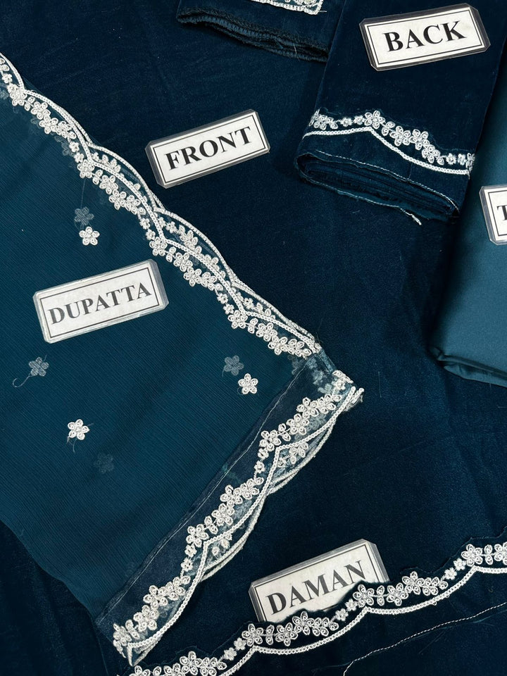 Azure Velvet Suit-Aarasta