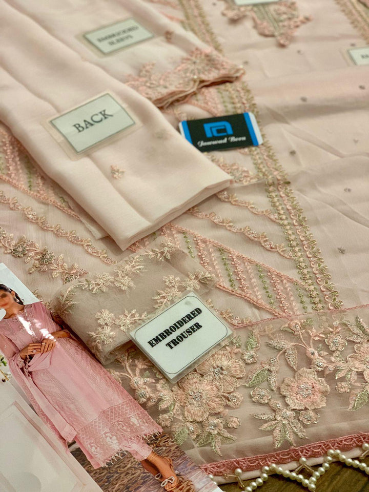 Azure Chiffon Suit-Aarasta