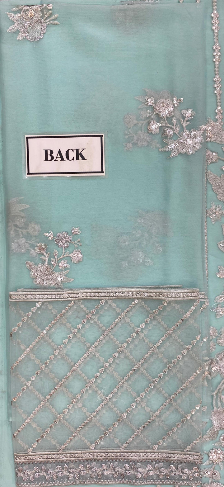 Azure Chiffon Suit-Aarasta