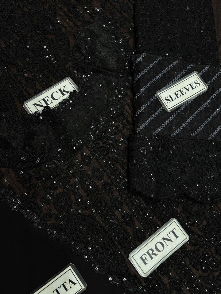 Azure Chiffon Suit-Aarasta