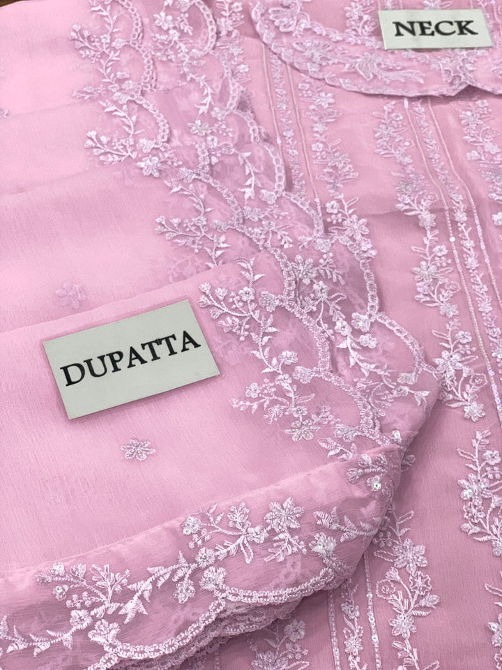 Azure Chiffon Suit-Aarasta