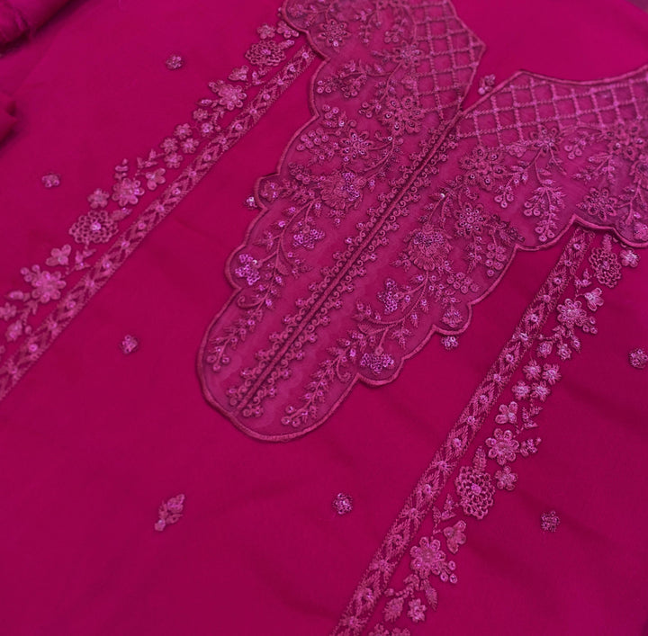 Azure Chiffon Suit-Aarasta