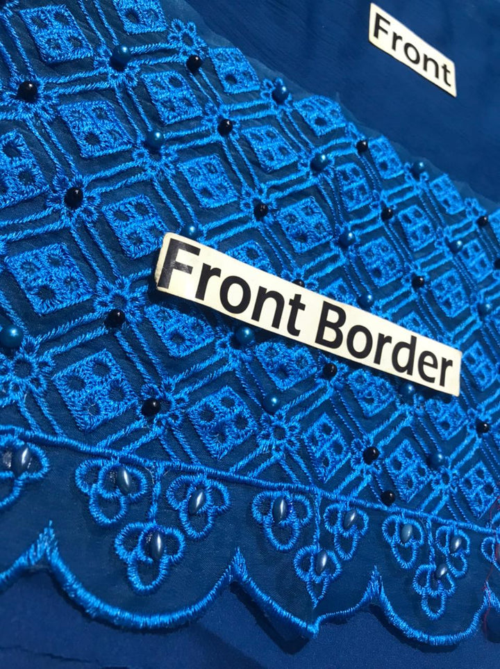 Azure Chiffon Suit-Aarasta