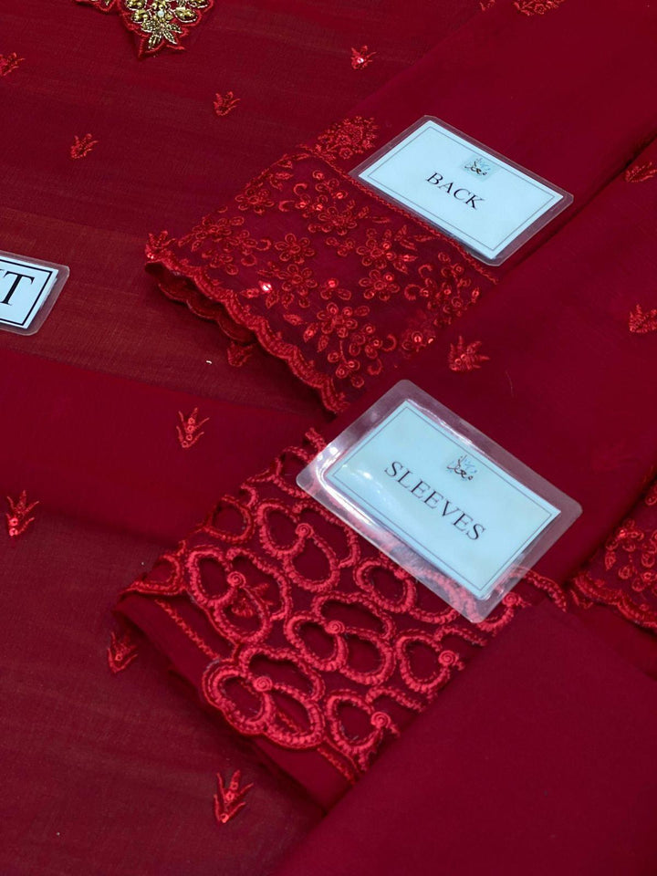 Azure Chiffon Suit-Aarasta