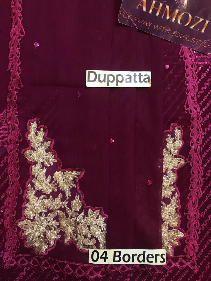 Azure Chiffon Suit-Aarasta