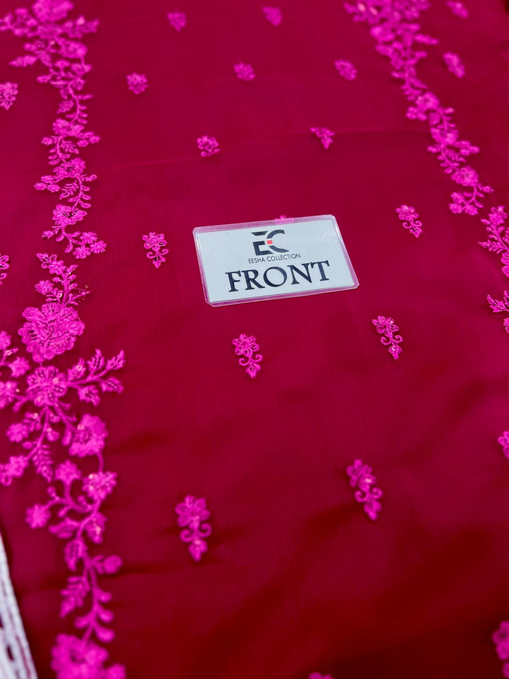 Azure Chiffon Suit-Aarasta