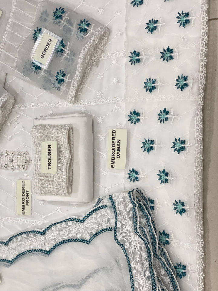 Azure Chiffon Suit-Aarasta