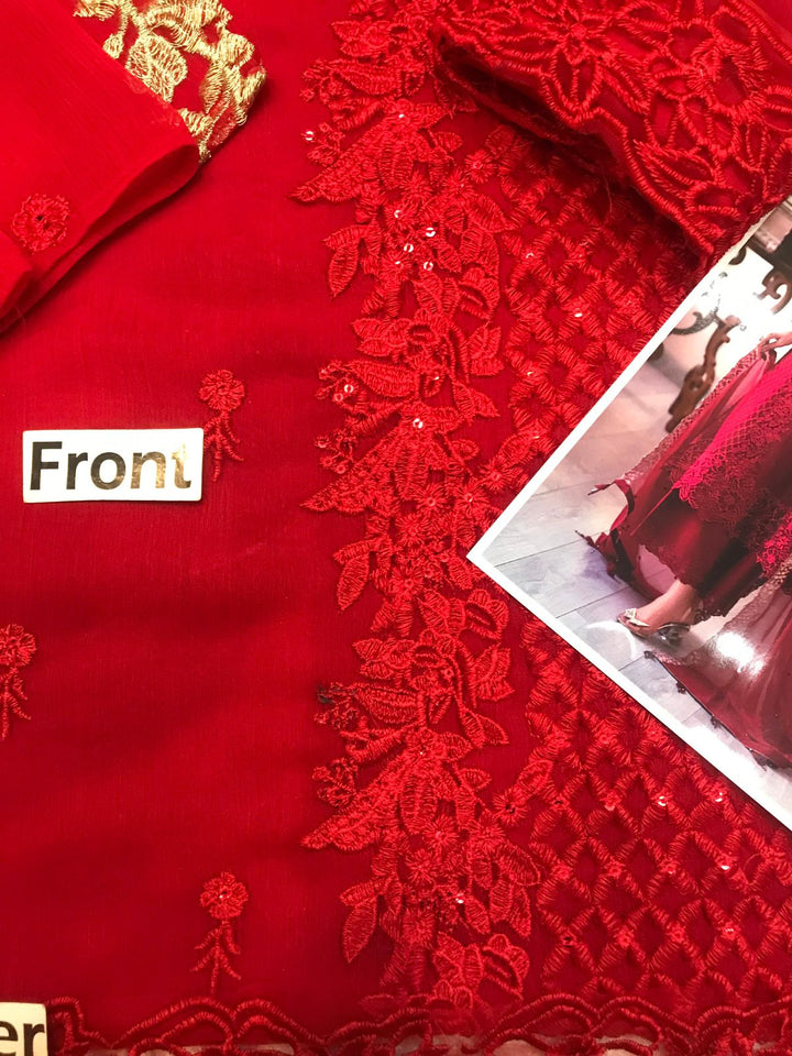 Azure Chiffon Suit-Aarasta