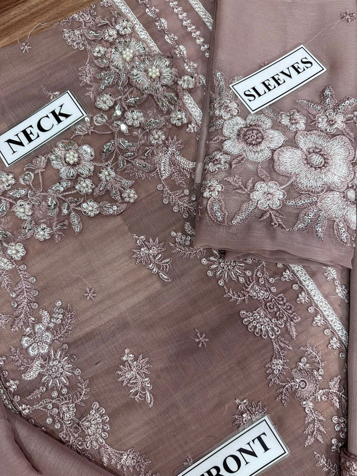 Azure Chiffon Suit-Aarasta