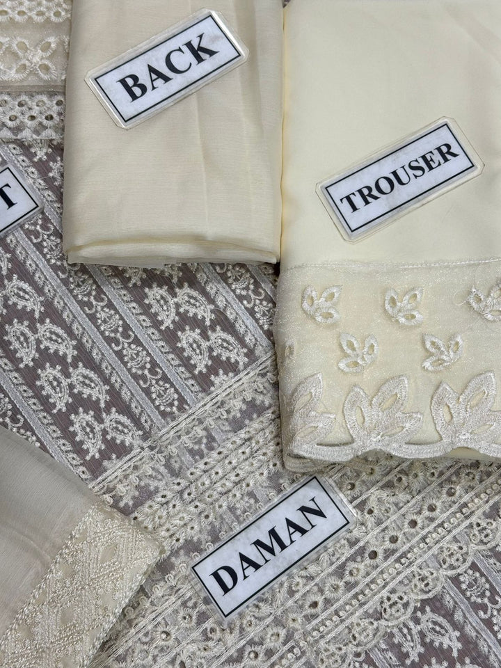 Azure Chiffon Suit-Aarasta