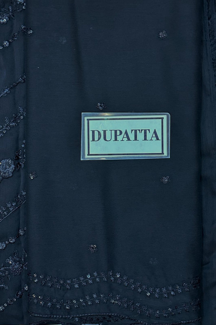 Azure Chiffon Suit-Aarasta