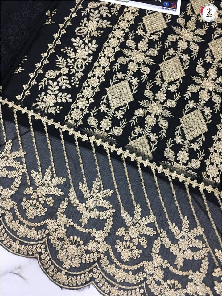 Azure Chiffon Suit-Aarasta