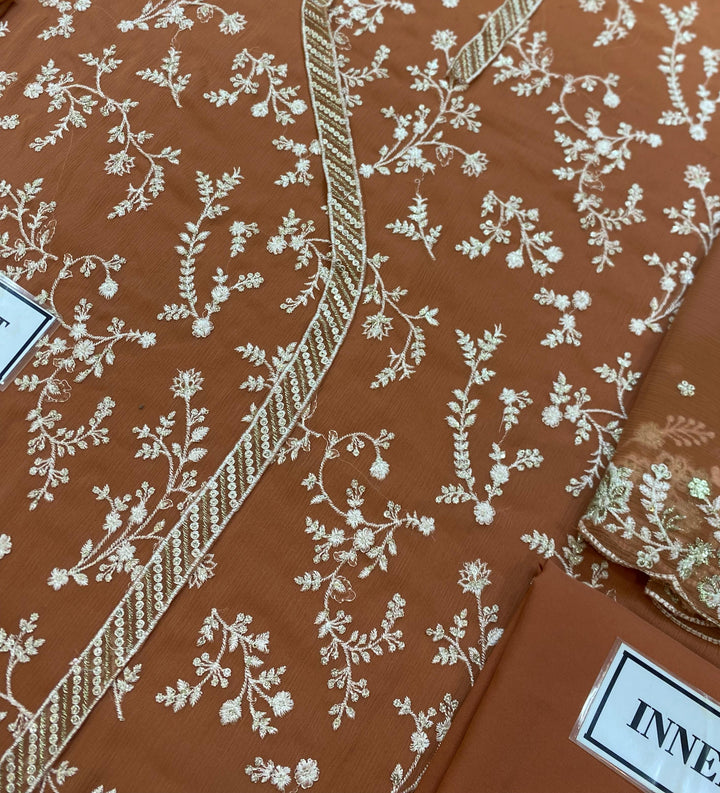 Azure Chiffon Suit-Aarasta