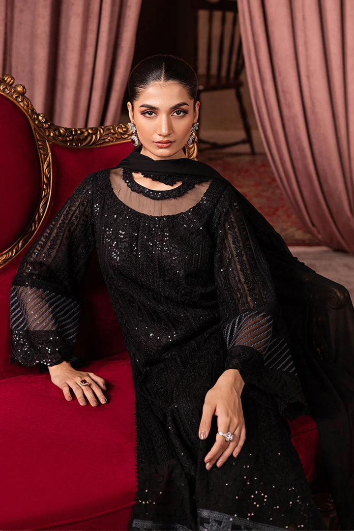 Azure Chiffon Suit-Aarasta