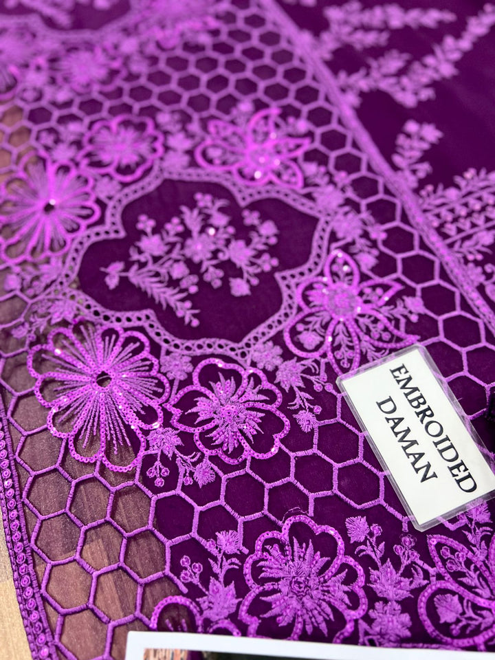 Azure Chiffon Suit-Aarasta