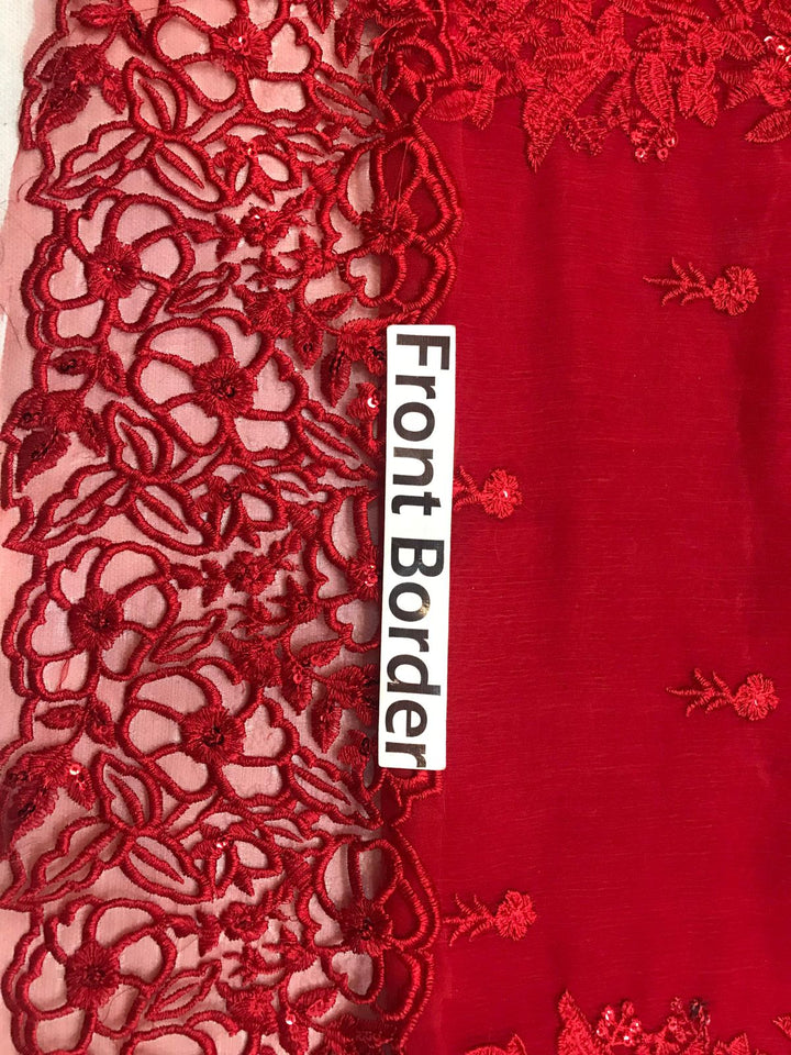 Azure Chiffon Suit-Aarasta