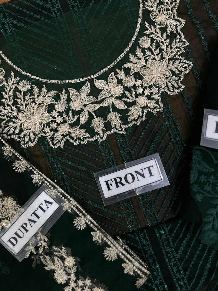 Azure Chiffon Suit-Aarasta