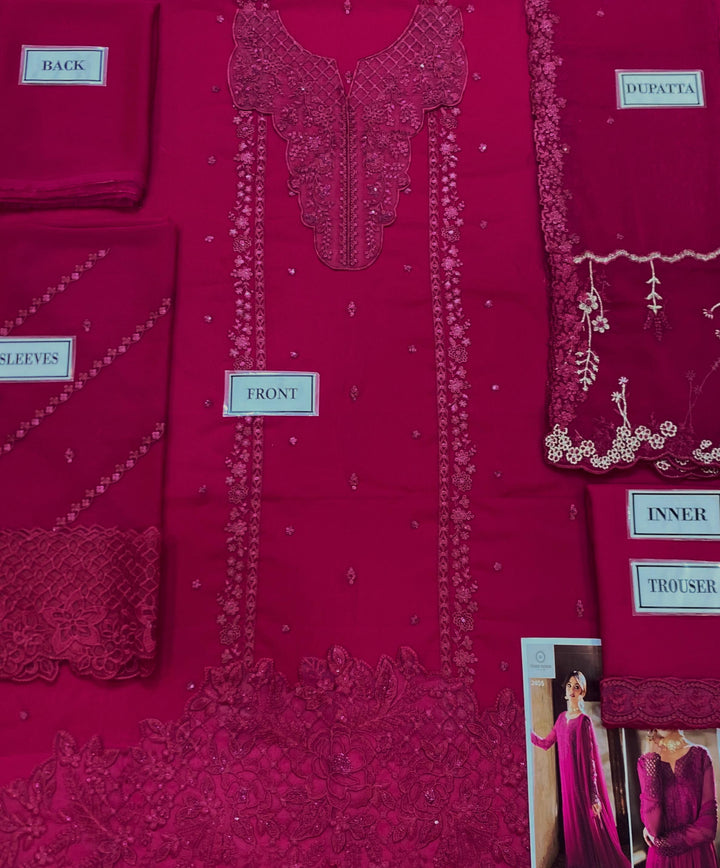 Azure Chiffon Suit-Aarasta