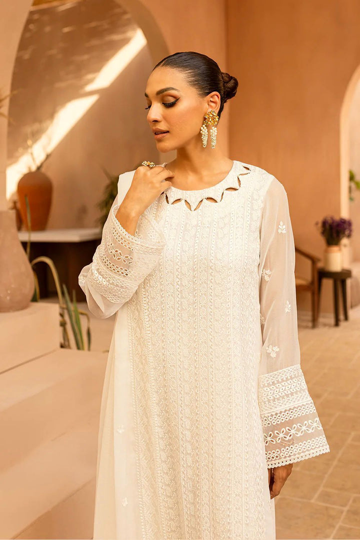 Azure Chiffon Suit-Aarasta