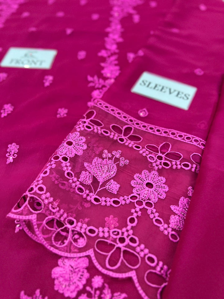 Azure Chiffon Suit-Aarasta