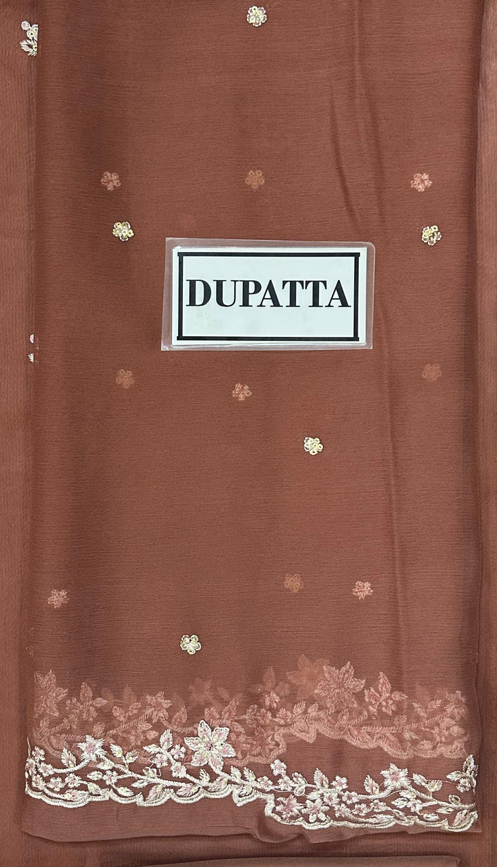 Azure Chiffon Suit-Aarasta