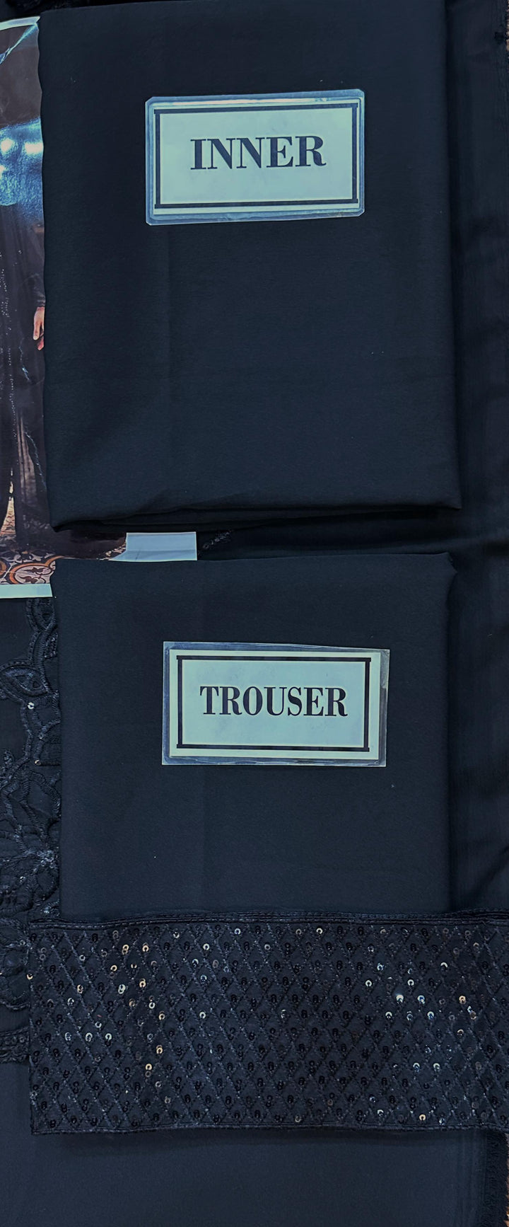 Azure Chiffon Suit-Aarasta