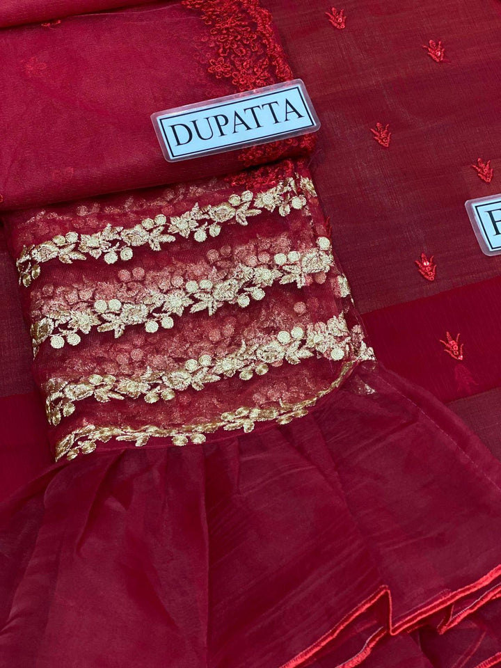 Azure Chiffon Suit-Aarasta