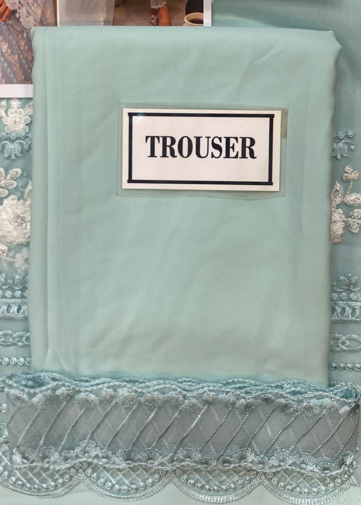 Azure Chiffon Suit-Aarasta