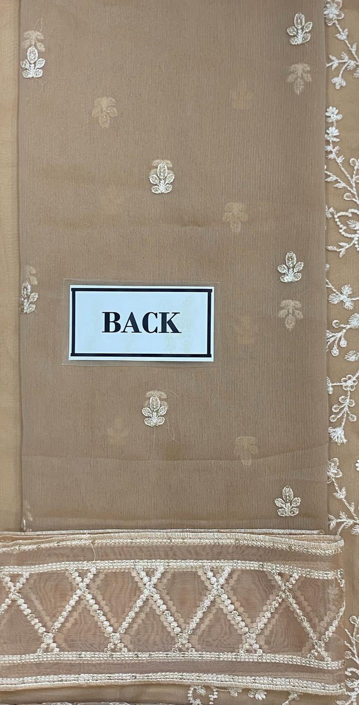 Azure Chiffon Suit-Aarasta