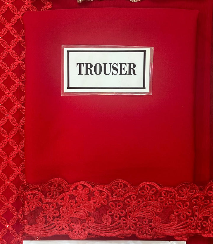 Azure Chiffon Suit-Aarasta