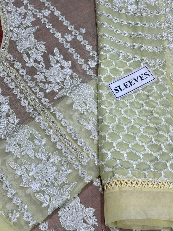 Azure Chiffon Suit-Aarasta