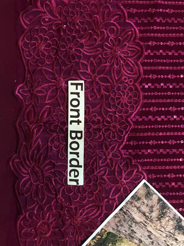 Azure Chiffon Suit-Aarasta