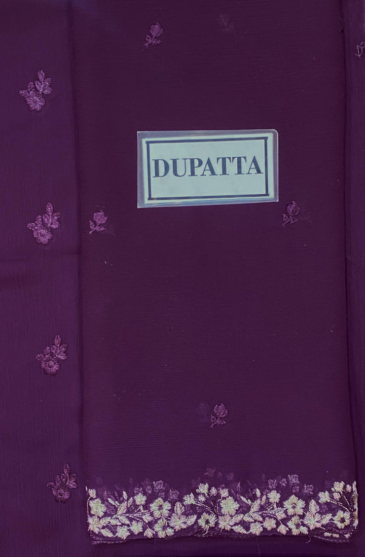 Azure Chiffon Suit-Aarasta