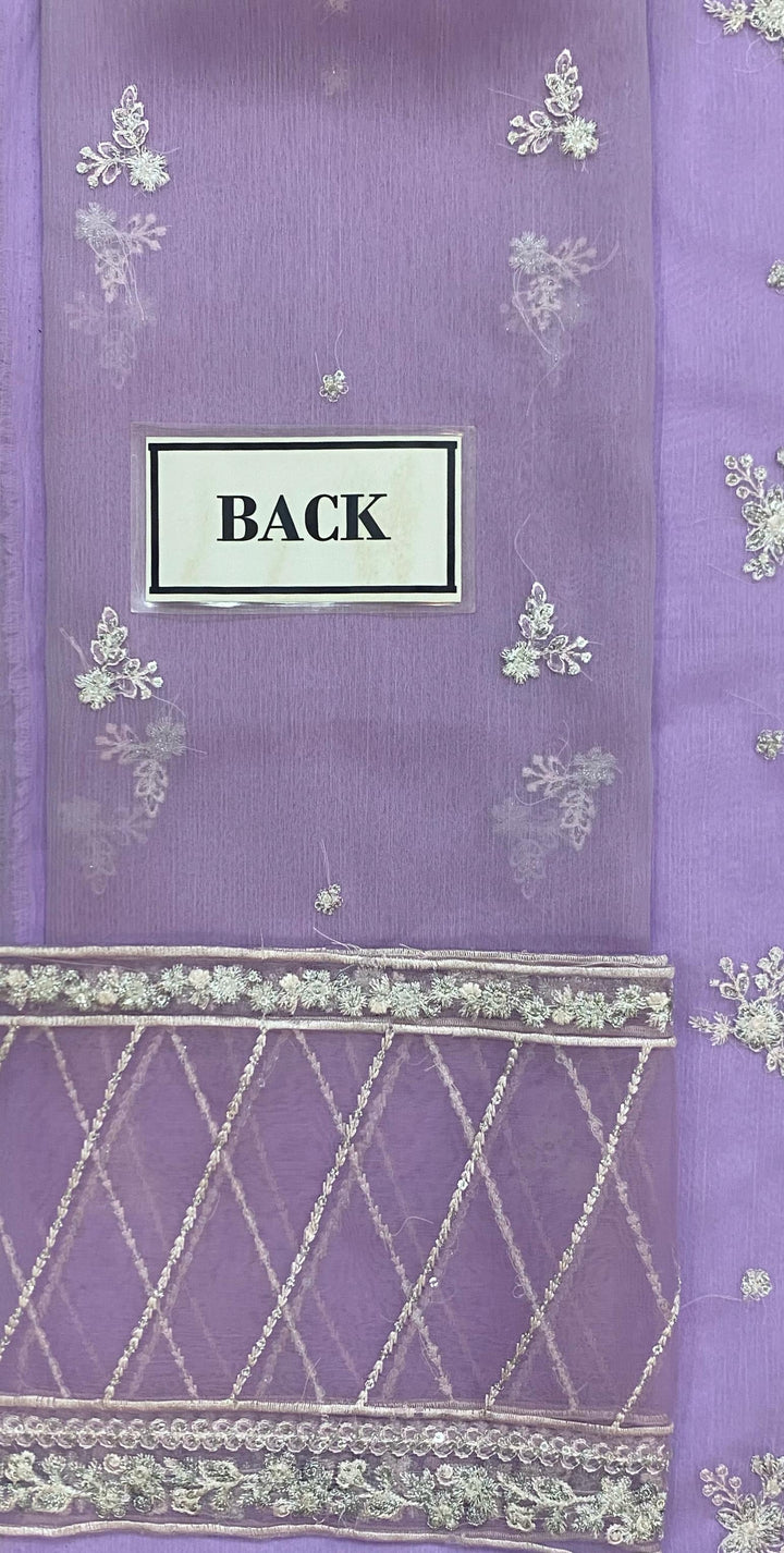 Azure Chiffon Suit-Aarasta