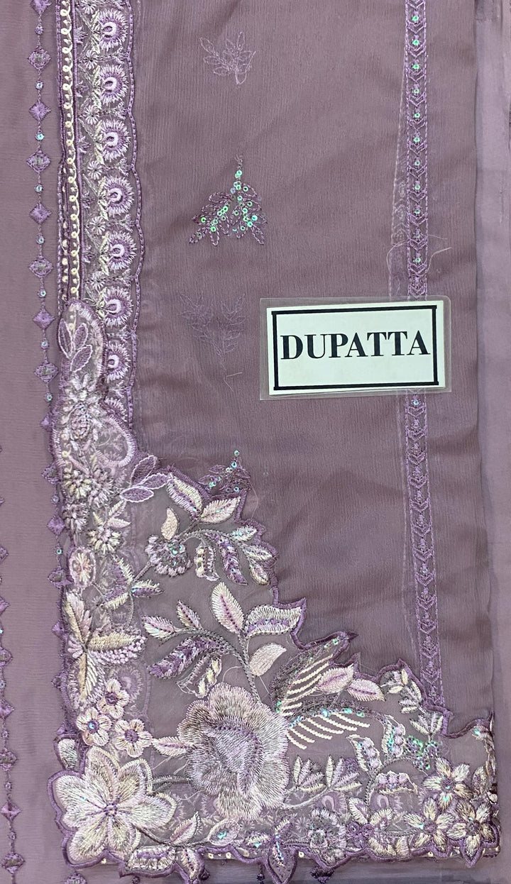 Azure Chiffon Suit-Aarasta