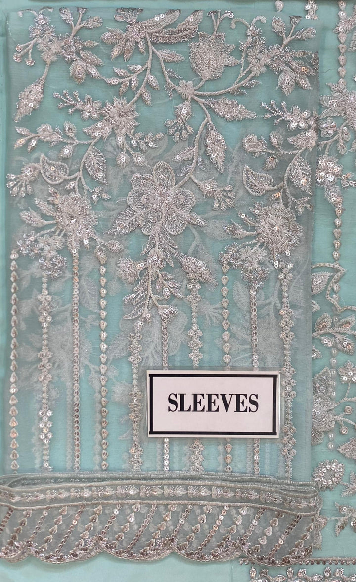 Azure Chiffon Suit-Aarasta